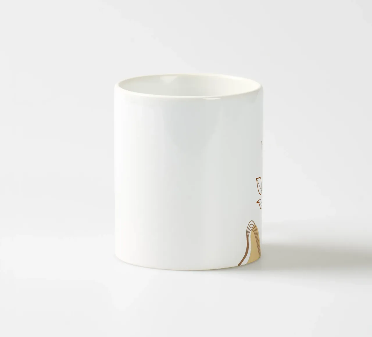 Piante di fiori boho minimaliste tazza in ceramica da YSV MINIMALIST