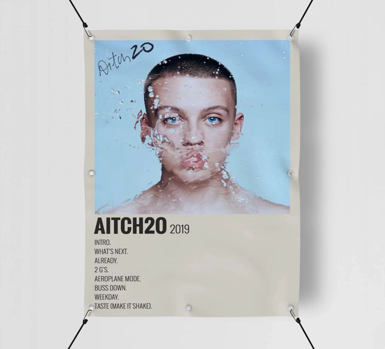 AitcH2O Album by Aitch - Autographed Music telo in pvc da SoundStudio