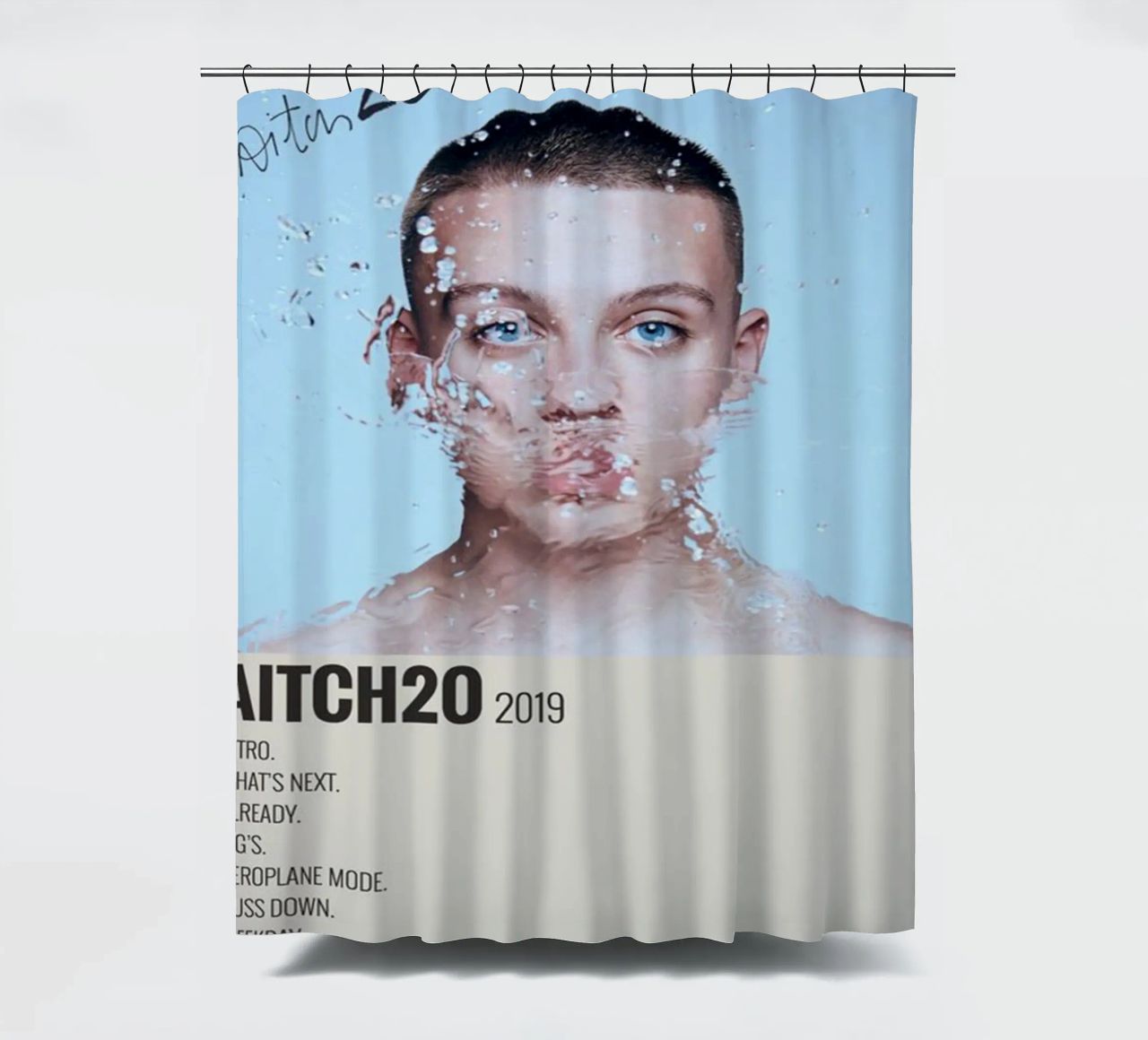 AitcH2O Album by Aitch - Autographed Music Duschvorhang von SoundStudio