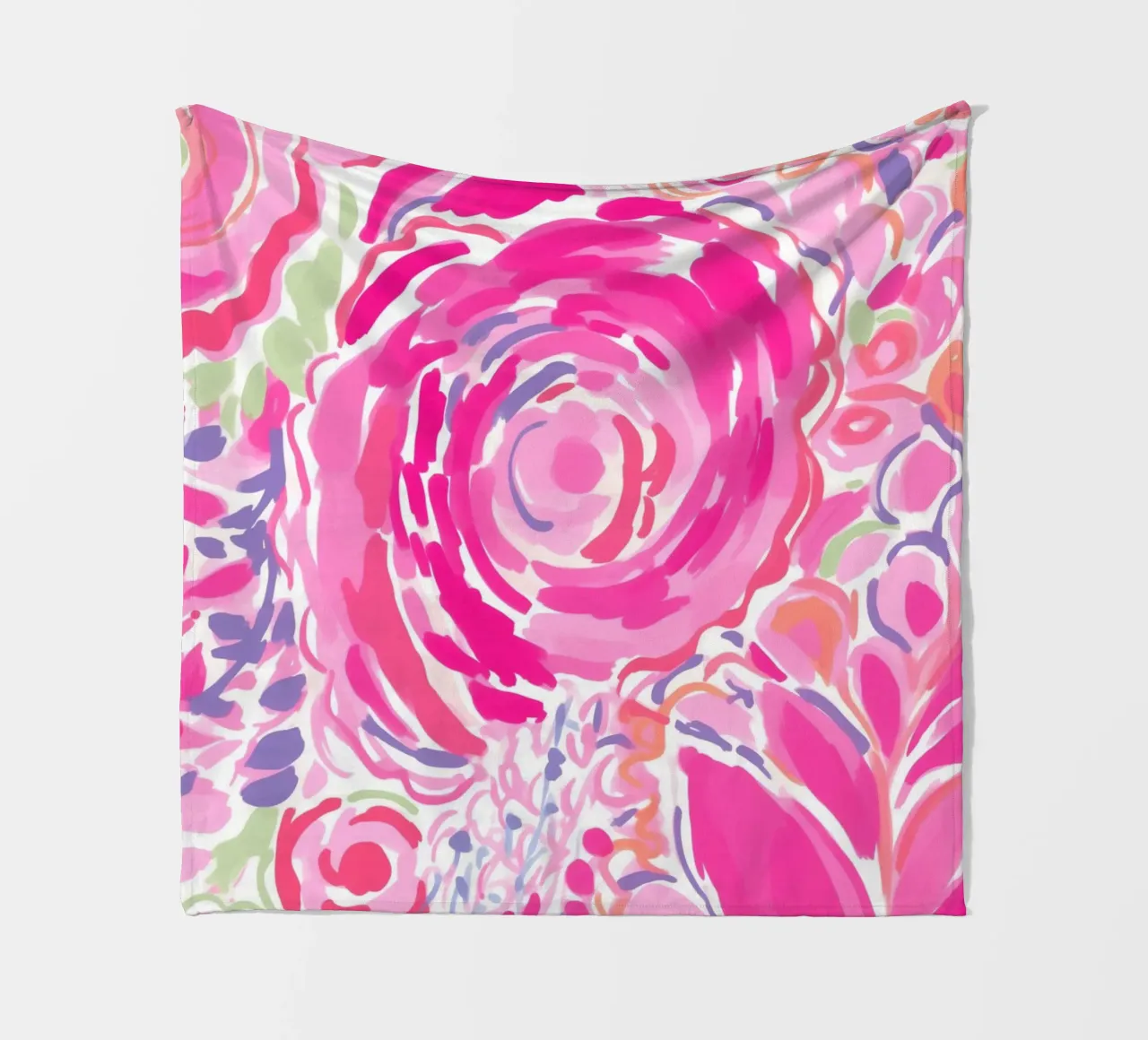 Splendore floreale rosa coperta in pile da Carinaprint