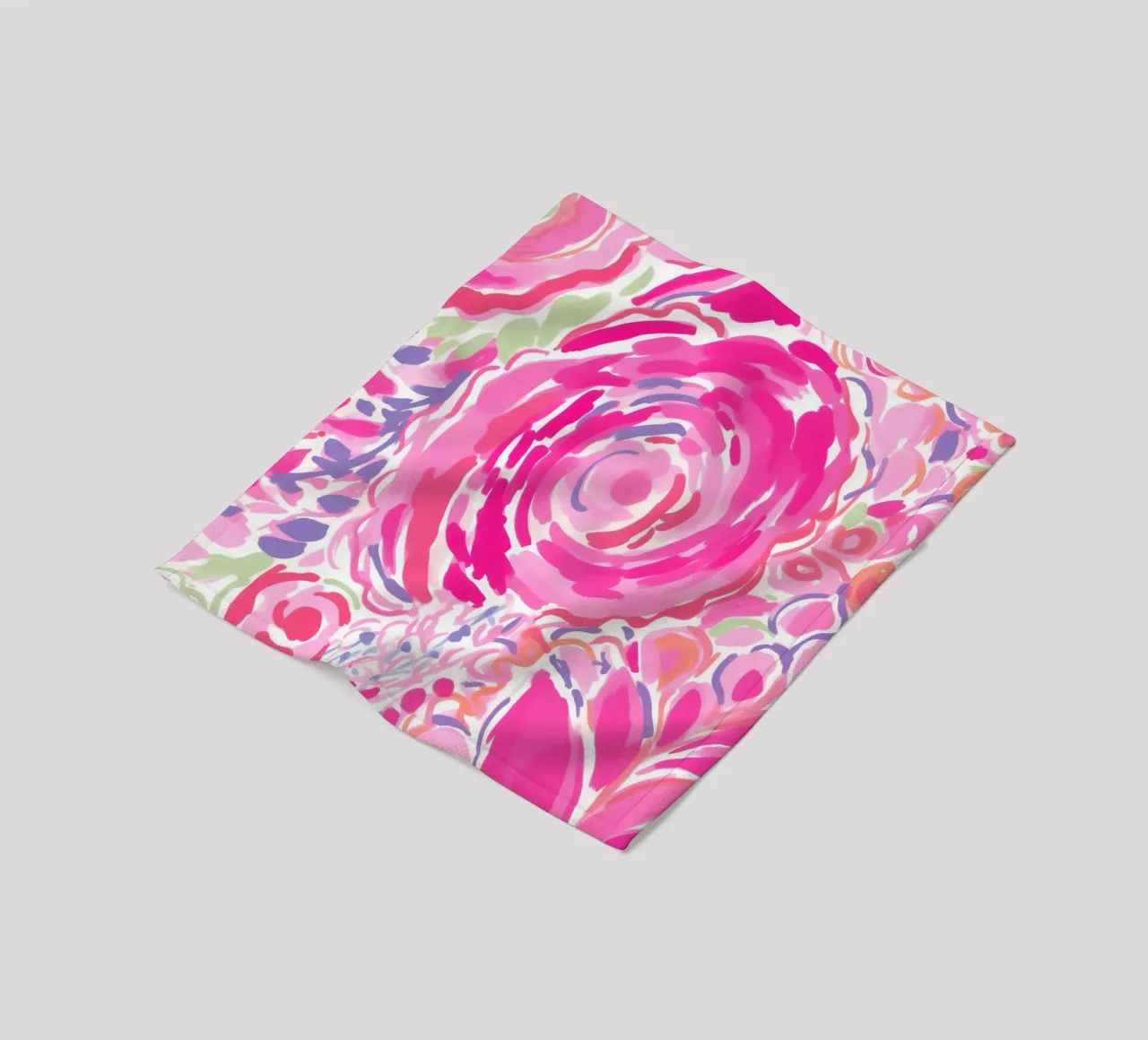 Splendore floreale rosa coperta in pile da Carinaprint