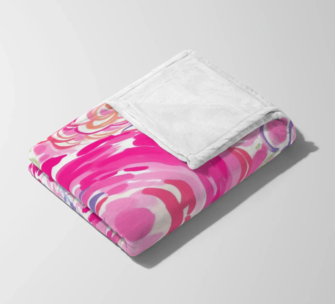 Splendore floreale rosa coperta in pile da Carinaprint