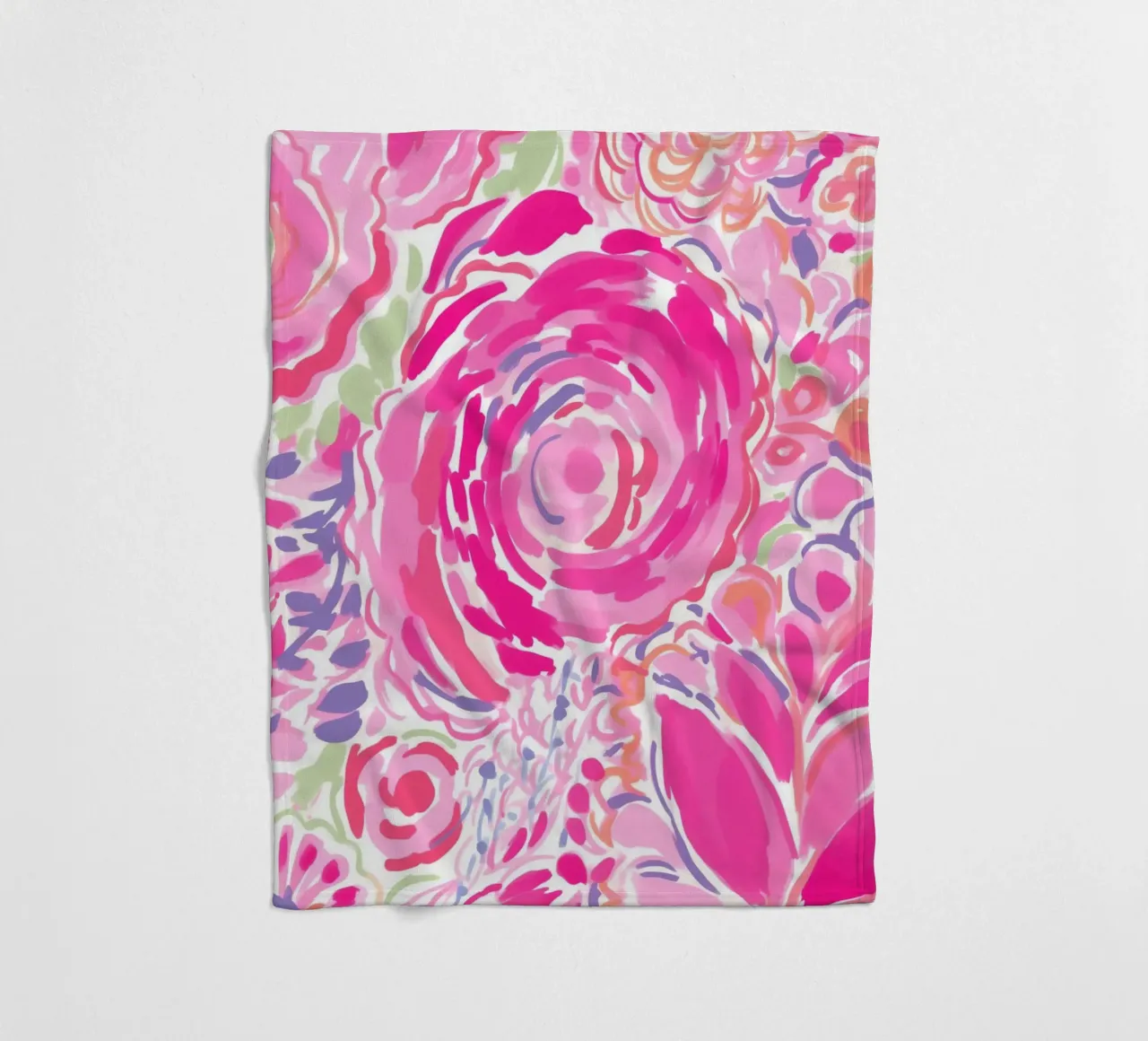 Splendore floreale rosa coperta in pile da Carinaprint