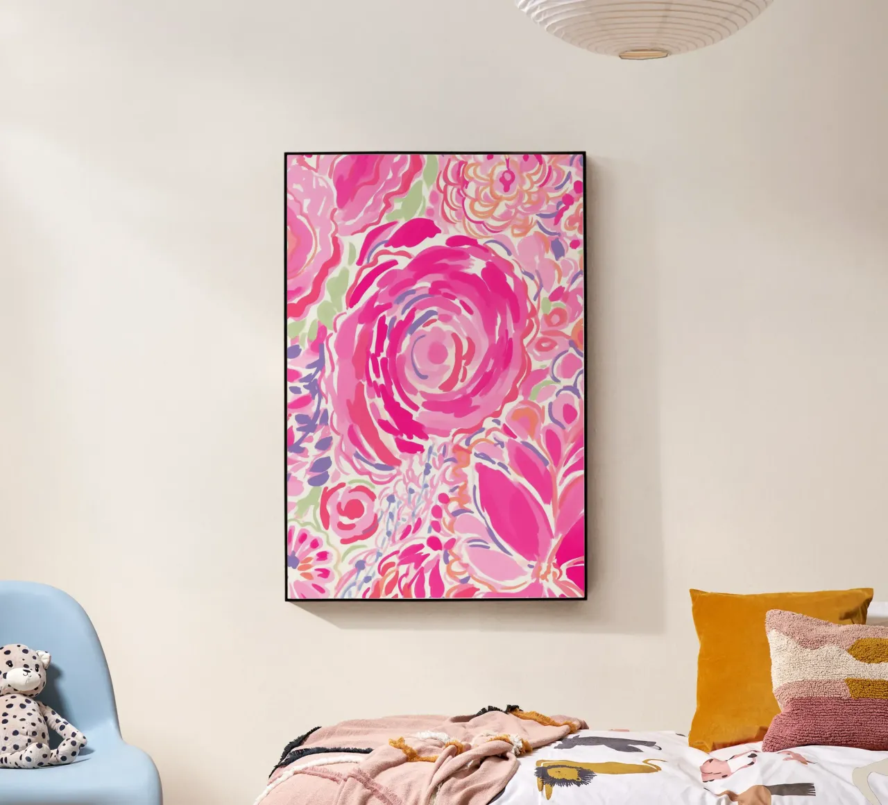 Splendore floreale rosa plexiglass da Carinaprint