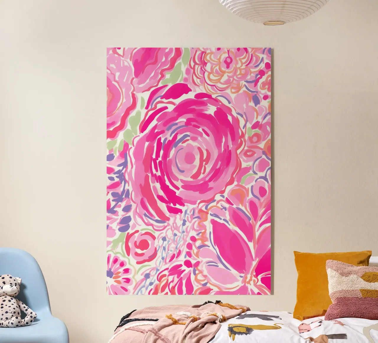 Splendore floreale rosa plexiglass da Carinaprint