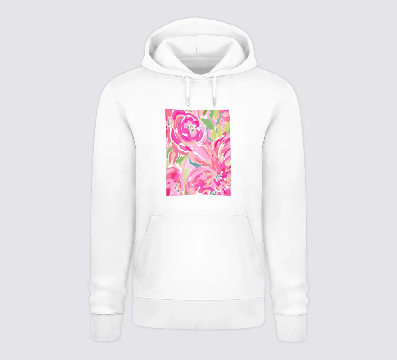 Delicati fiori rosa felpa con cappuccio da Carinaprint