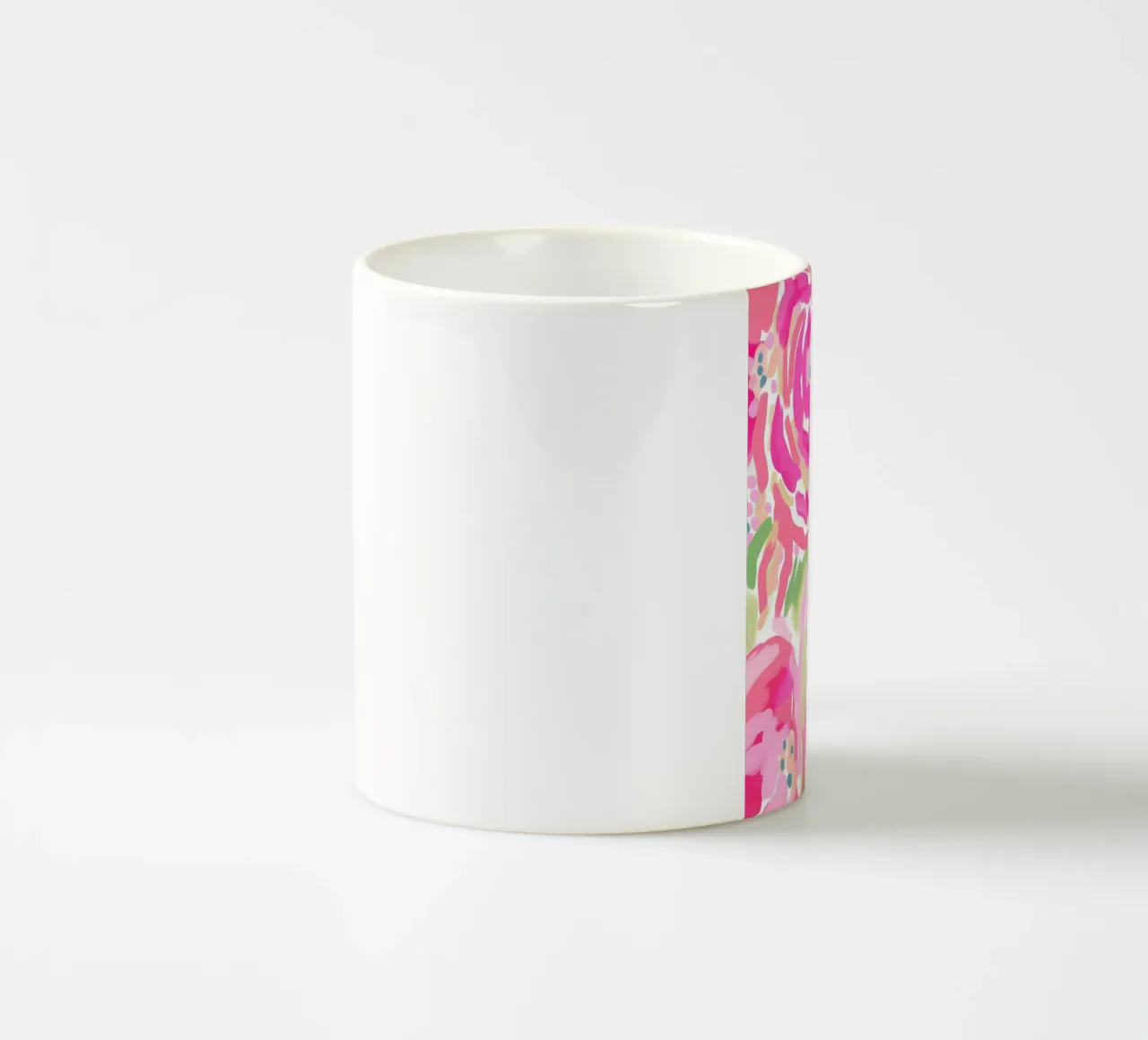 Delicati fiori rosa tazza in ceramica da Carinaprint