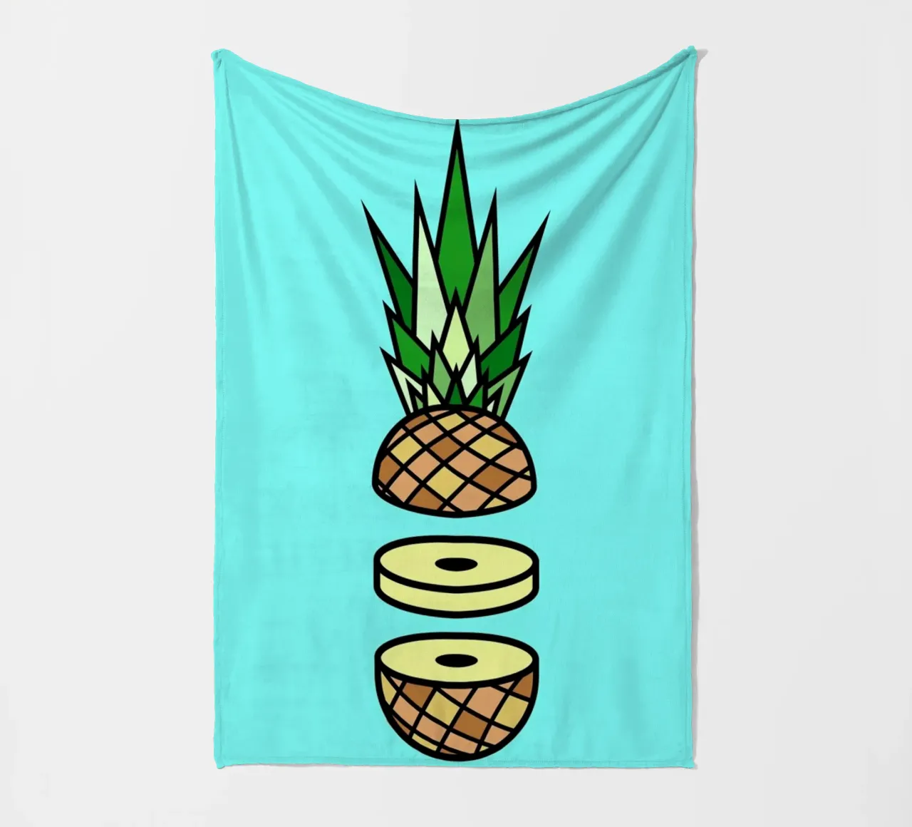 Pineapple fleecedeken van Jan Luzar
