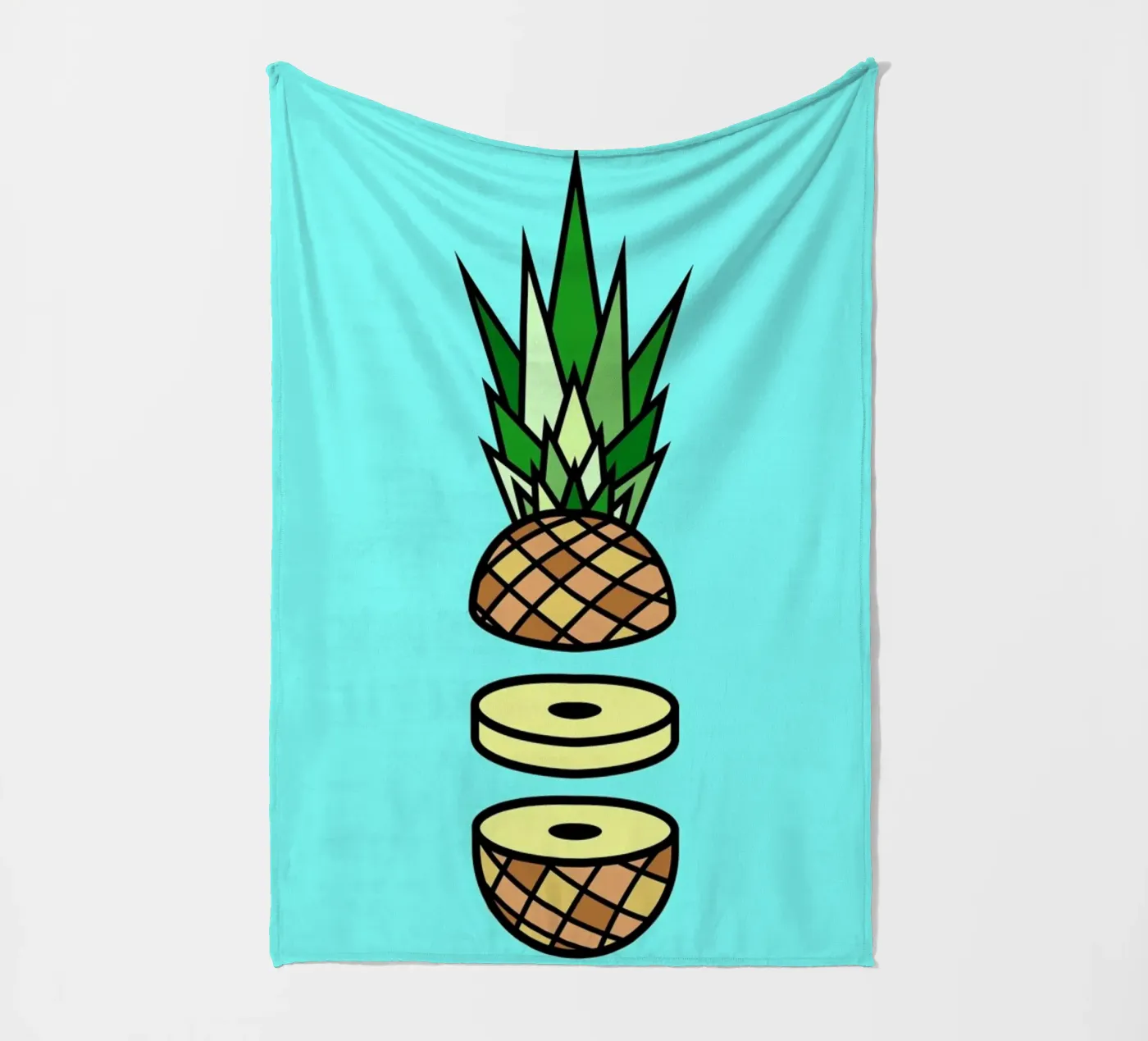 Pineapple Fleecedecke von Jan Luzar