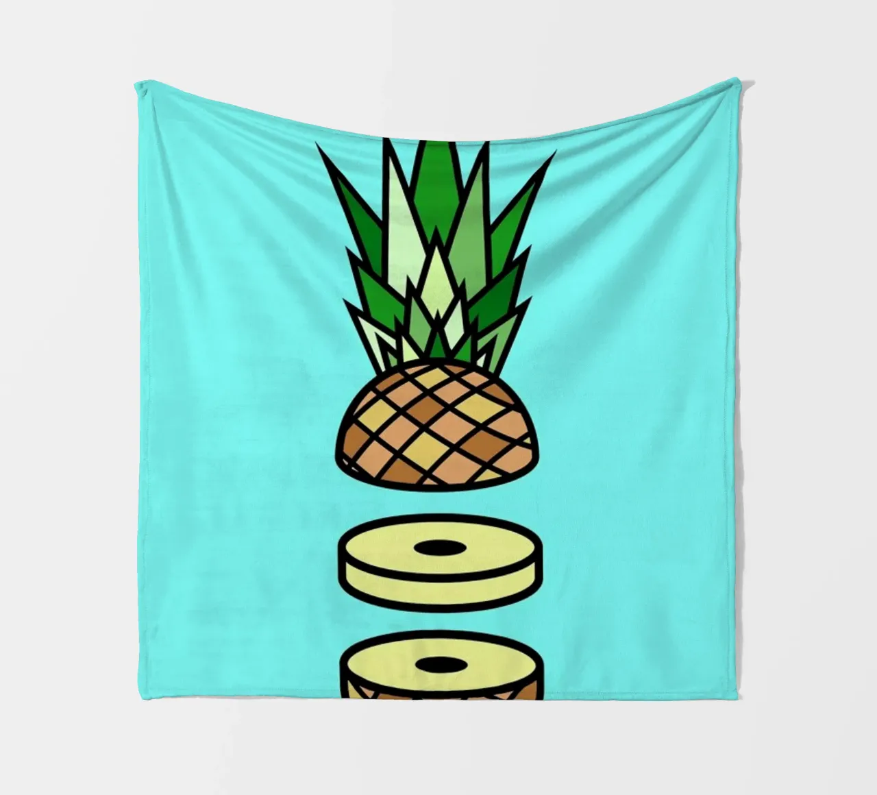 Pineapple fleecedeken van Jan Luzar