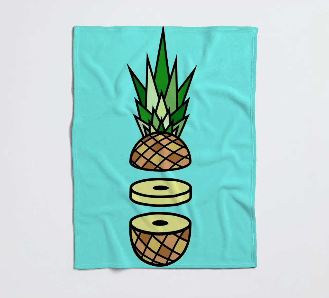 Pineapple fleecedeken van Jan Luzar