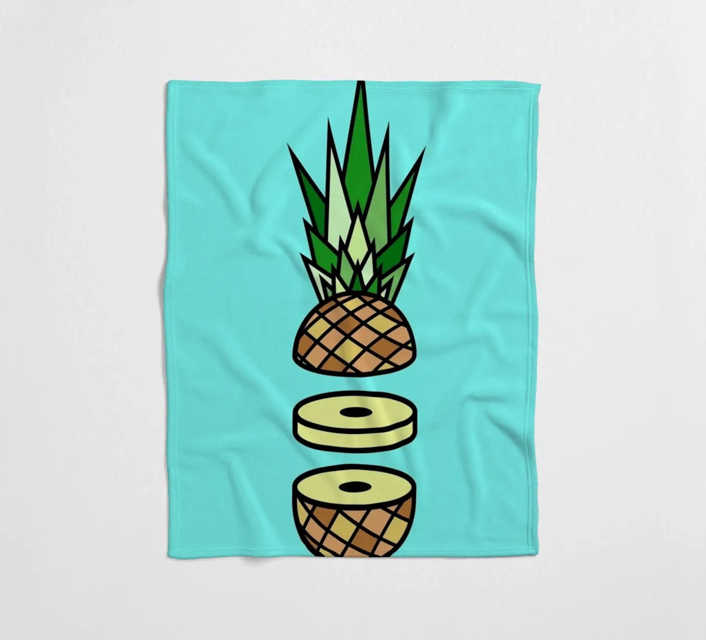 Pineapple Fleecedecke von Jan Luzar