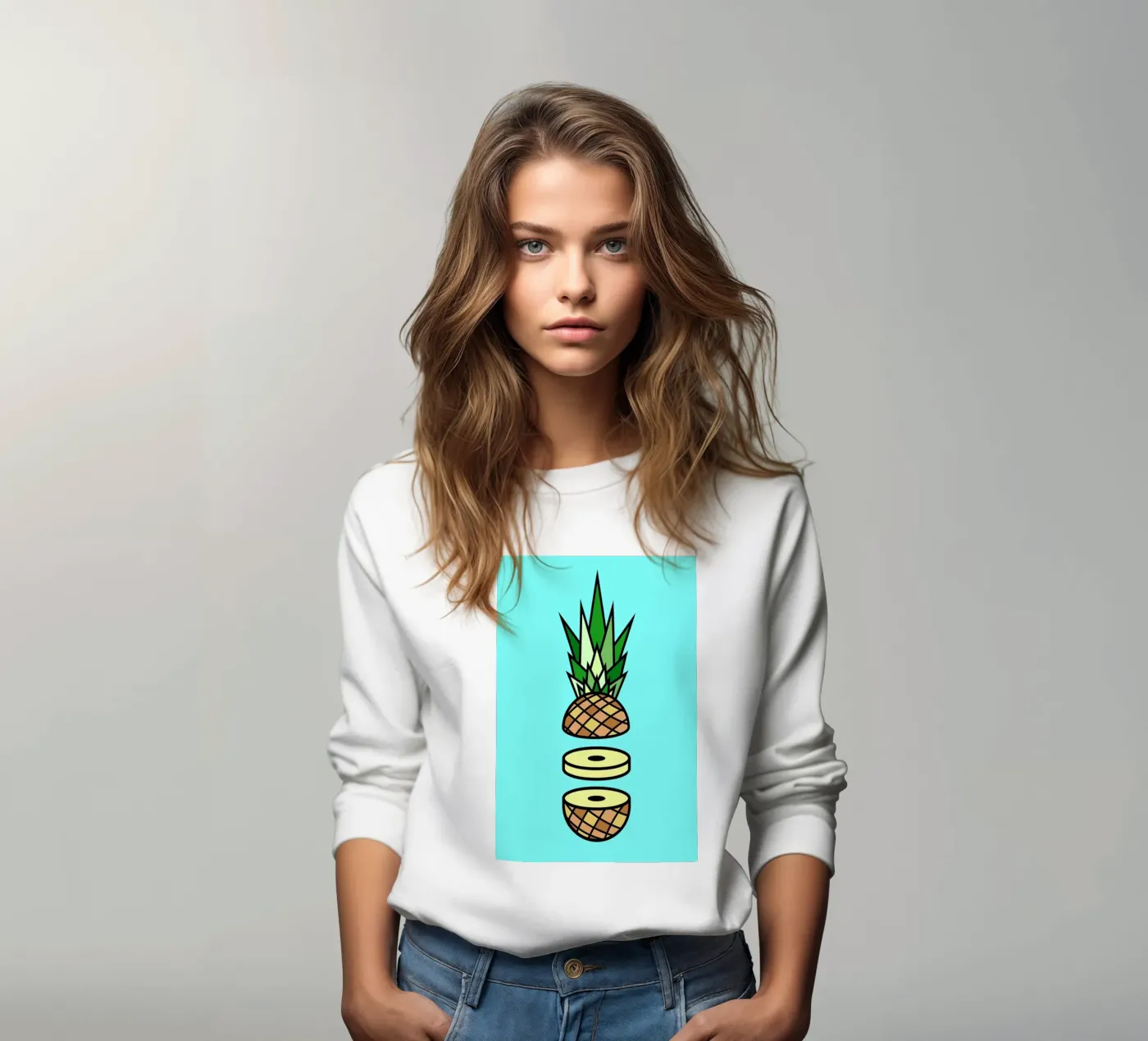 Pineapple sweatshirt van Jan Luzar