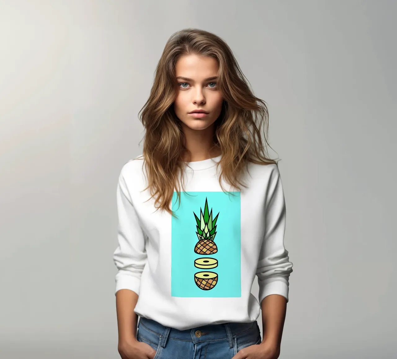 Pineapple sweatshirt by Jan Luzar