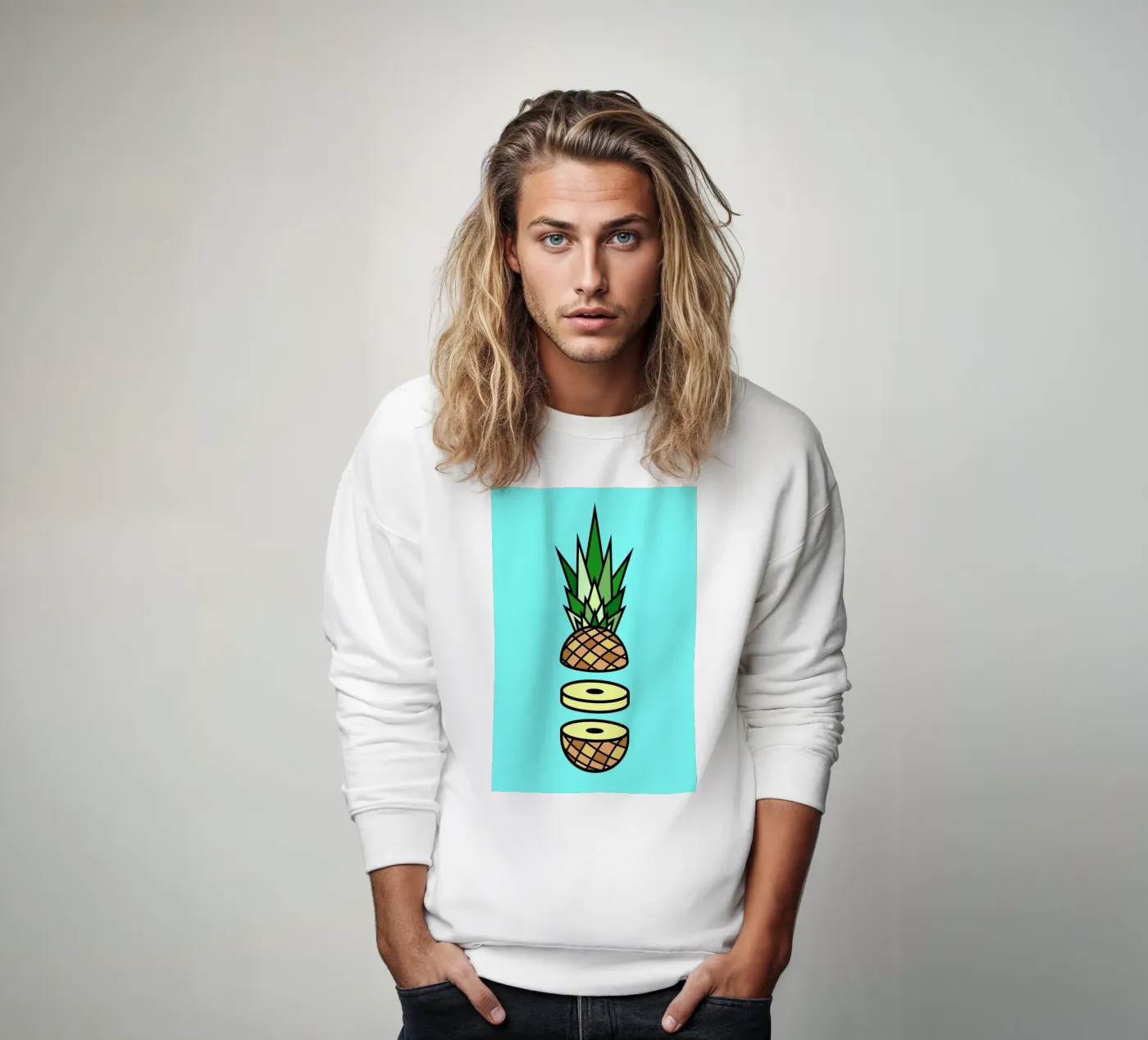 Pineapple sweatshirt van Jan Luzar