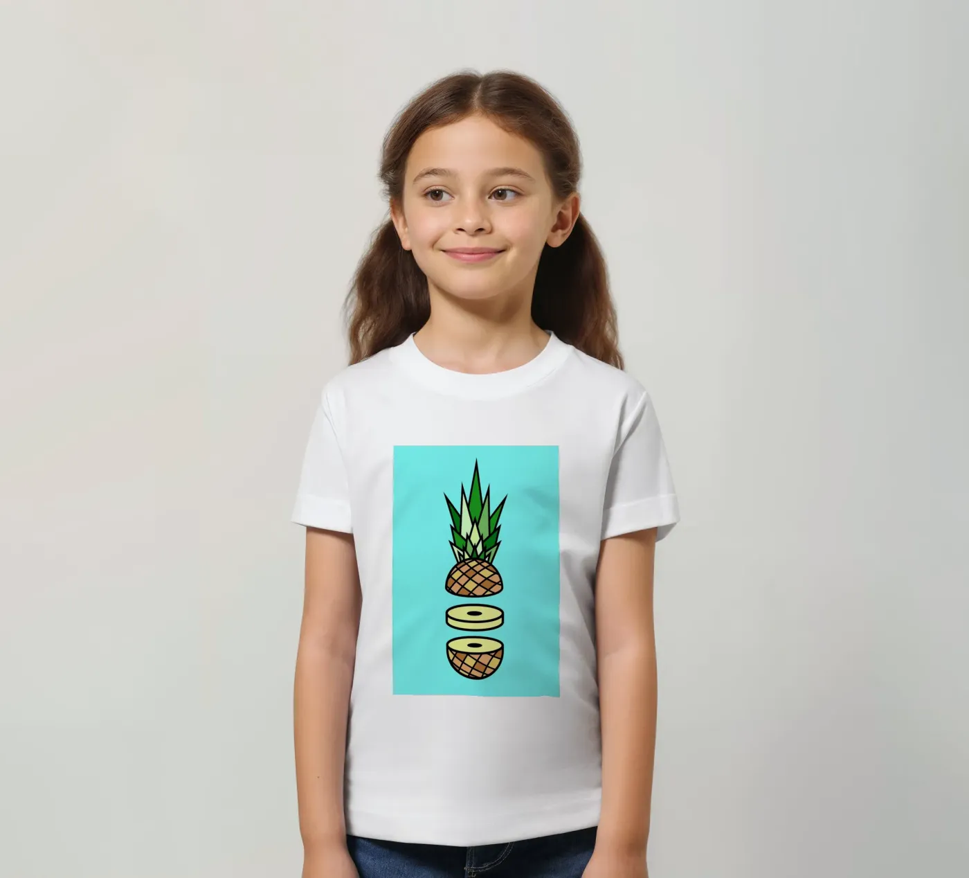 Pineapple kinder t-shirt van Jan Luzar