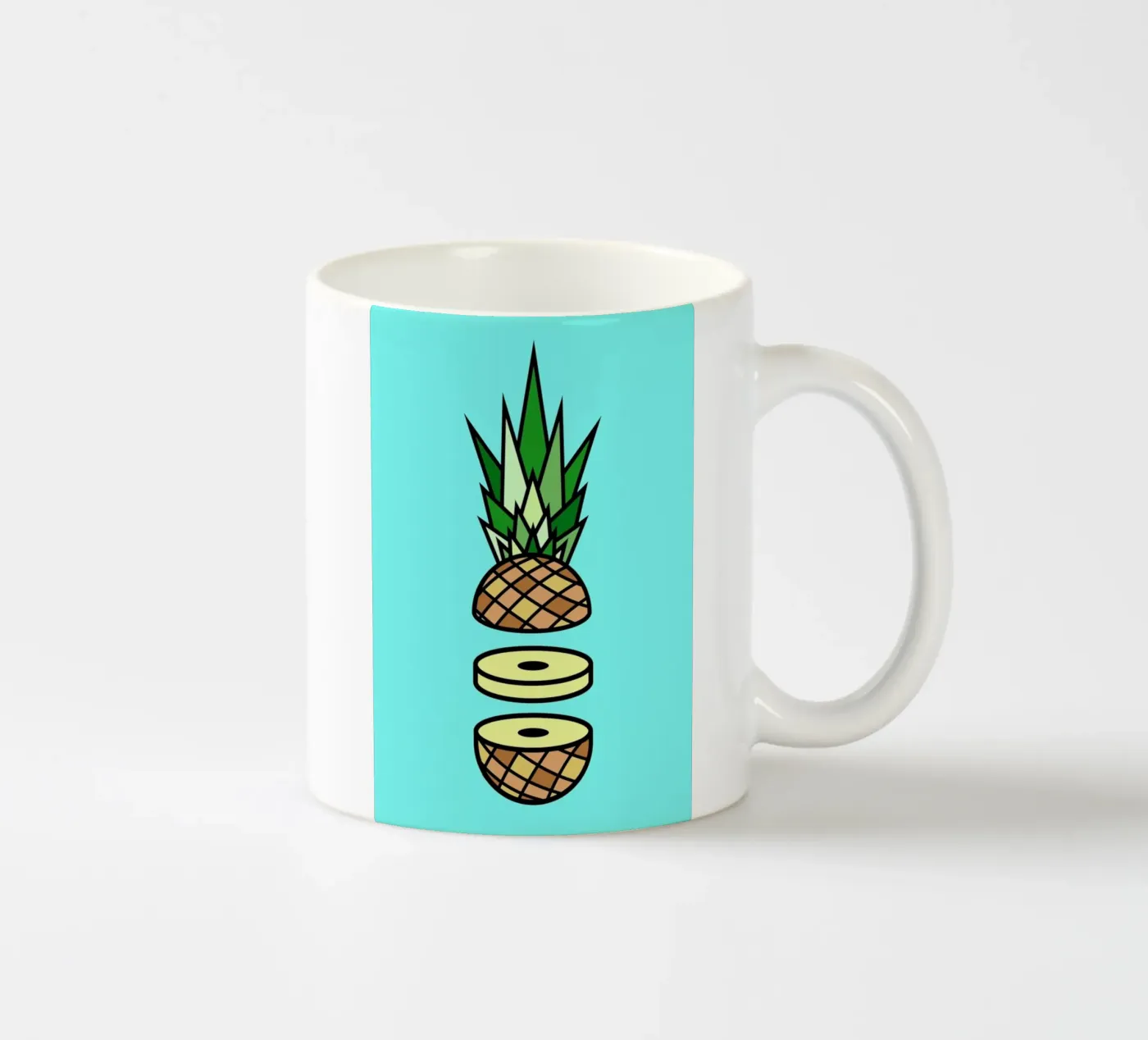 Pineapple ceramic mug by Jan Luzar