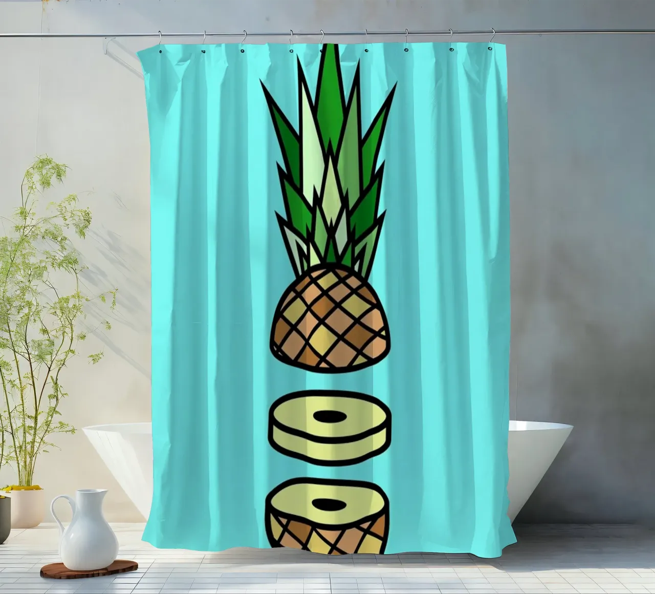 Pineapple Duschvorhang von Jan Luzar