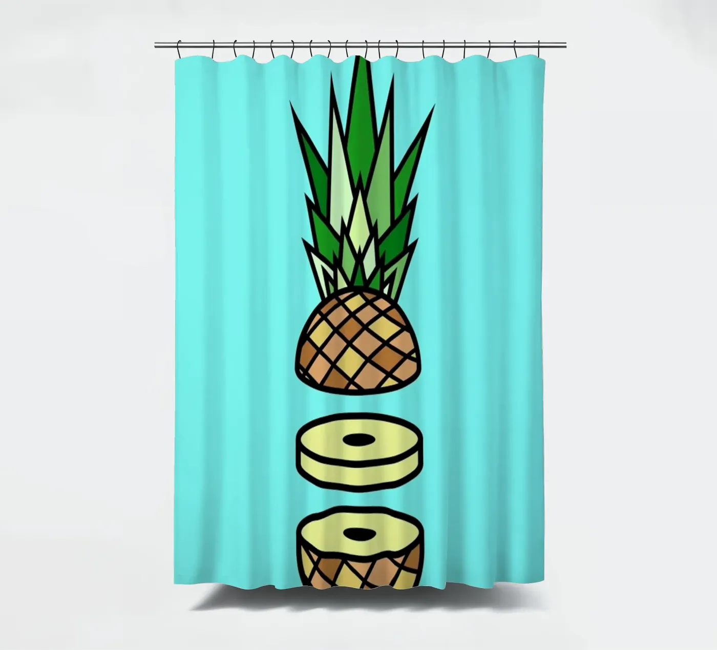 Pineapple douchegordijn van Jan Luzar
