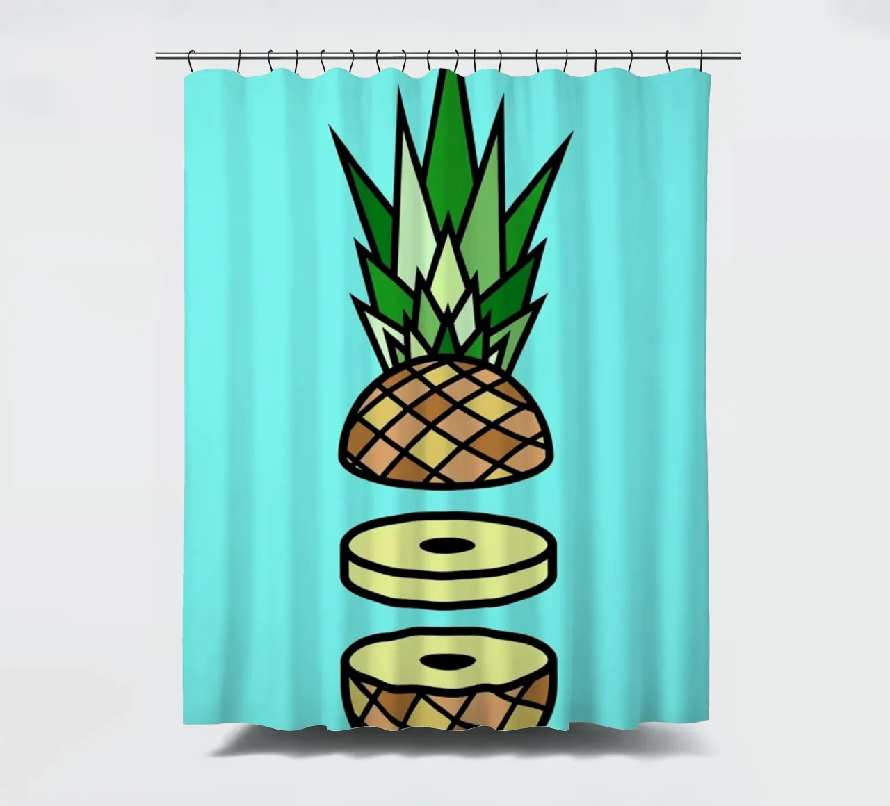 Pineapple Duschvorhang von Jan Luzar