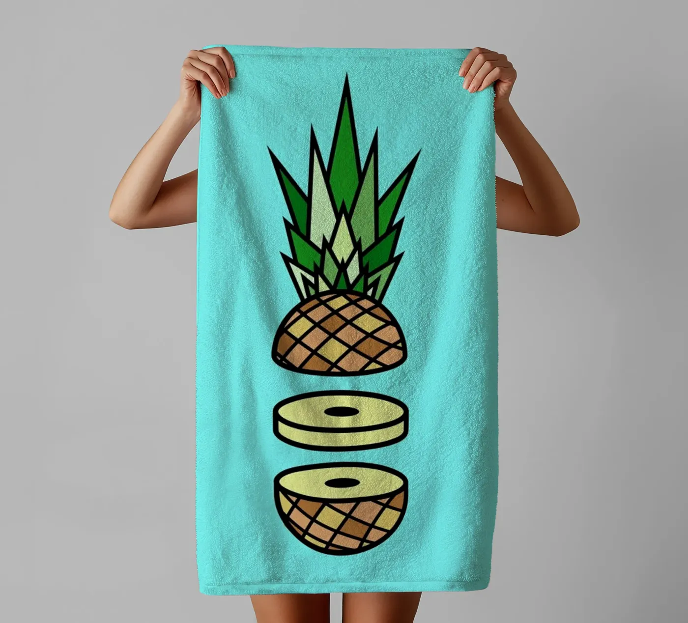 Pineapple badhanddoek van Jan Luzar