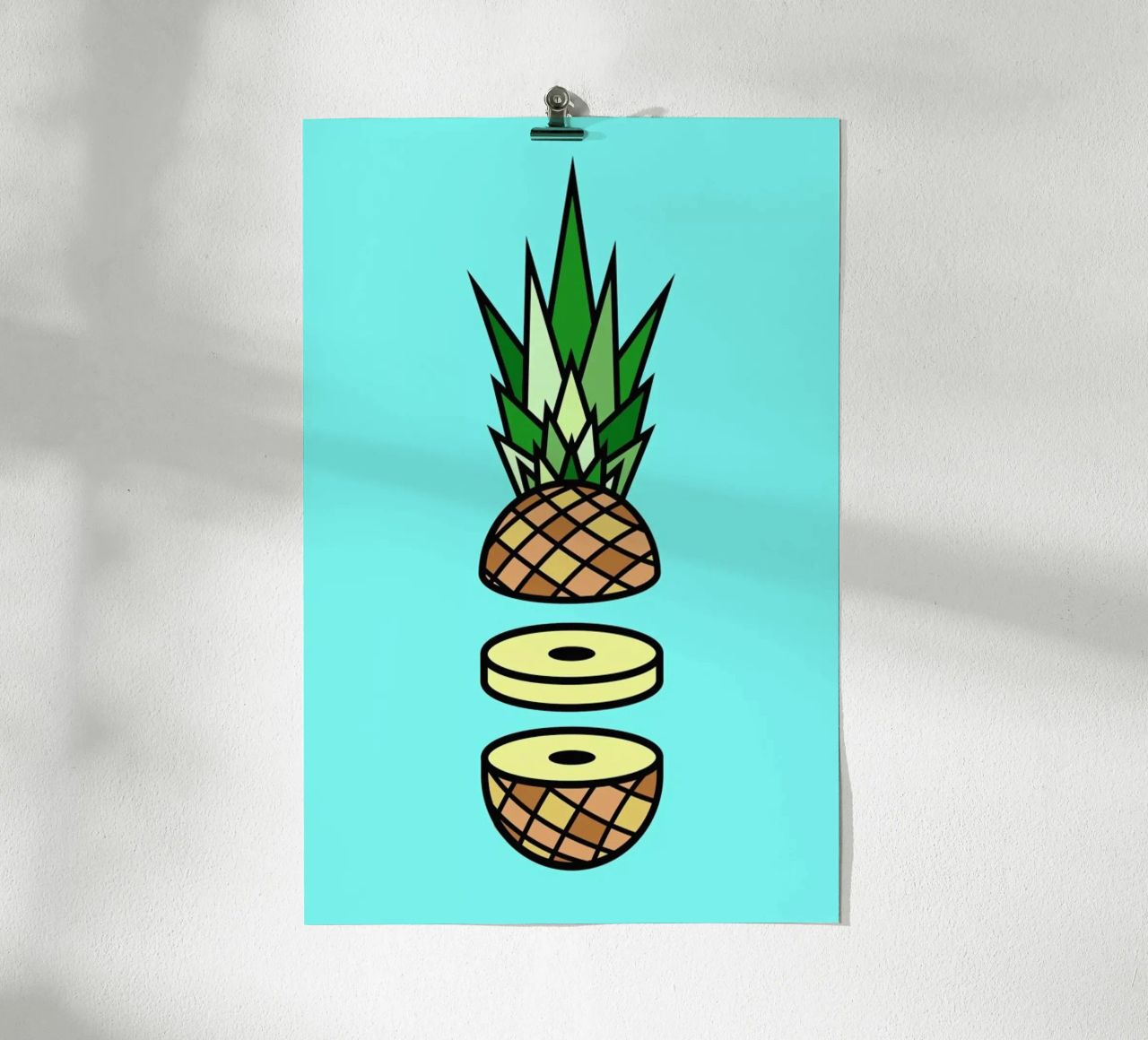 Pineapple poster by Jan Luzar