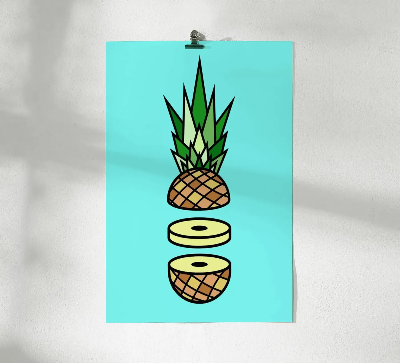 Pineapple Poster von Jan Luzar