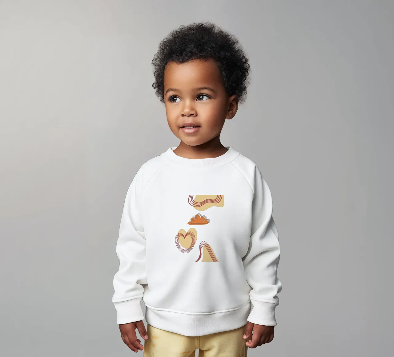 Nuvole boho minimaliste felpa neonato da YSV MINIMALIST
