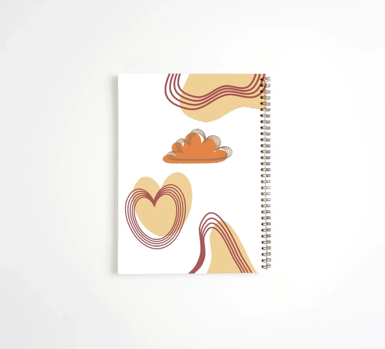Minimalist boho clouds spiral notebook by YSV MINIMALIST