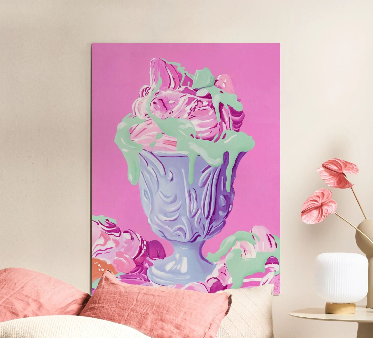 Pink sundae dream poster by Carinaprint
