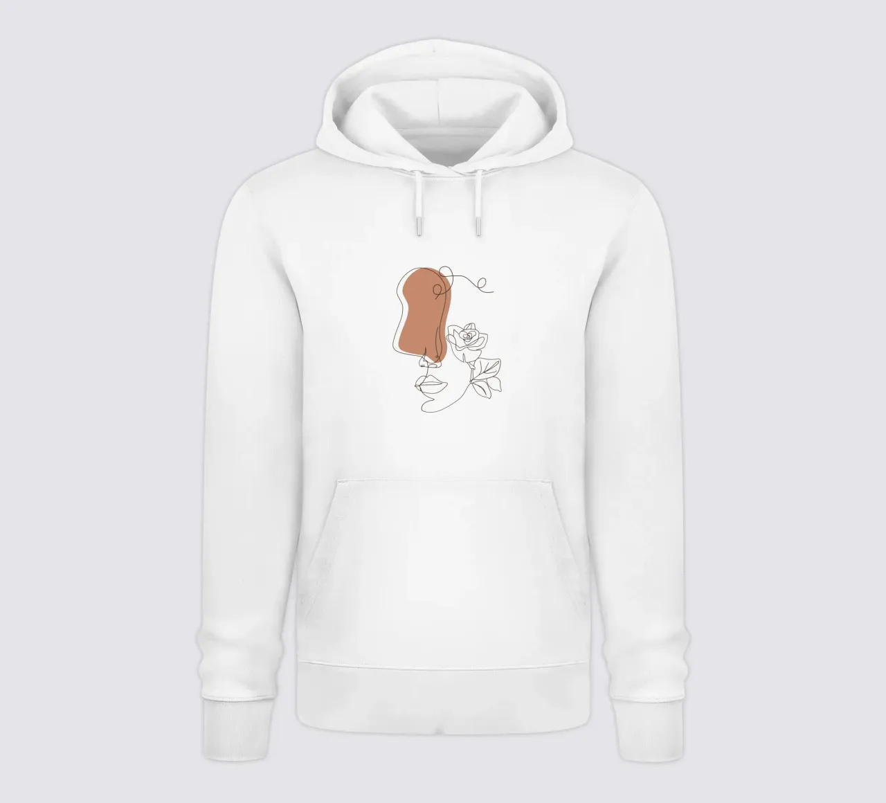 Semplice donna boho minimalista e fiori felpa con cappuccio da YSV MINIMALIST