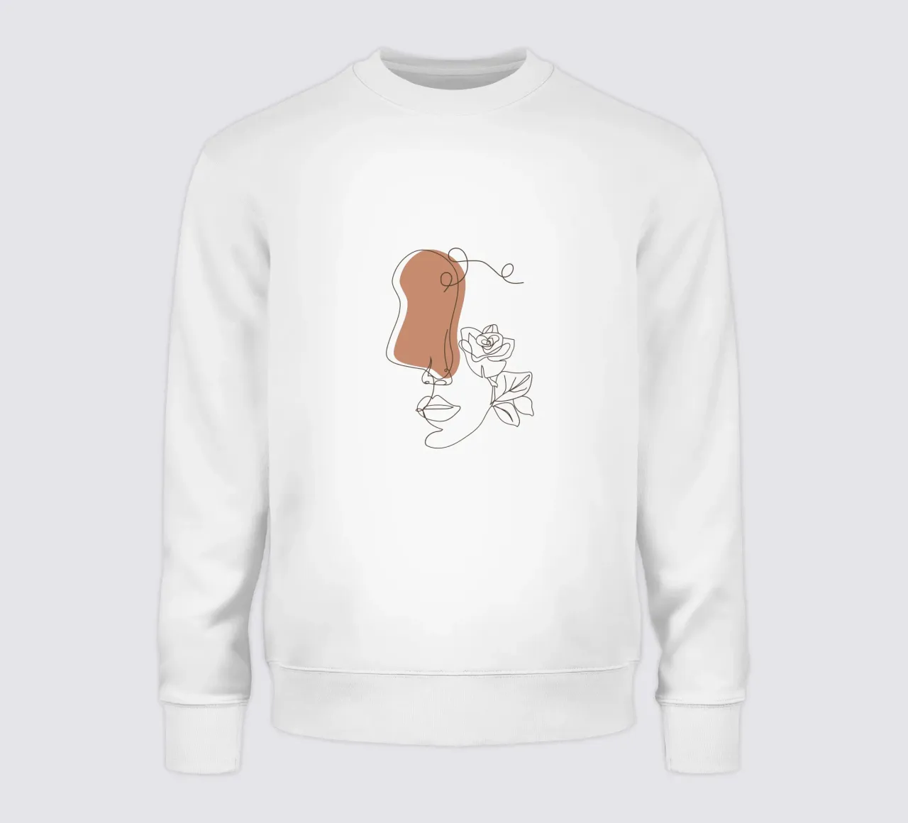 Semplice donna boho minimalista e fiori felpa da YSV MINIMALIST