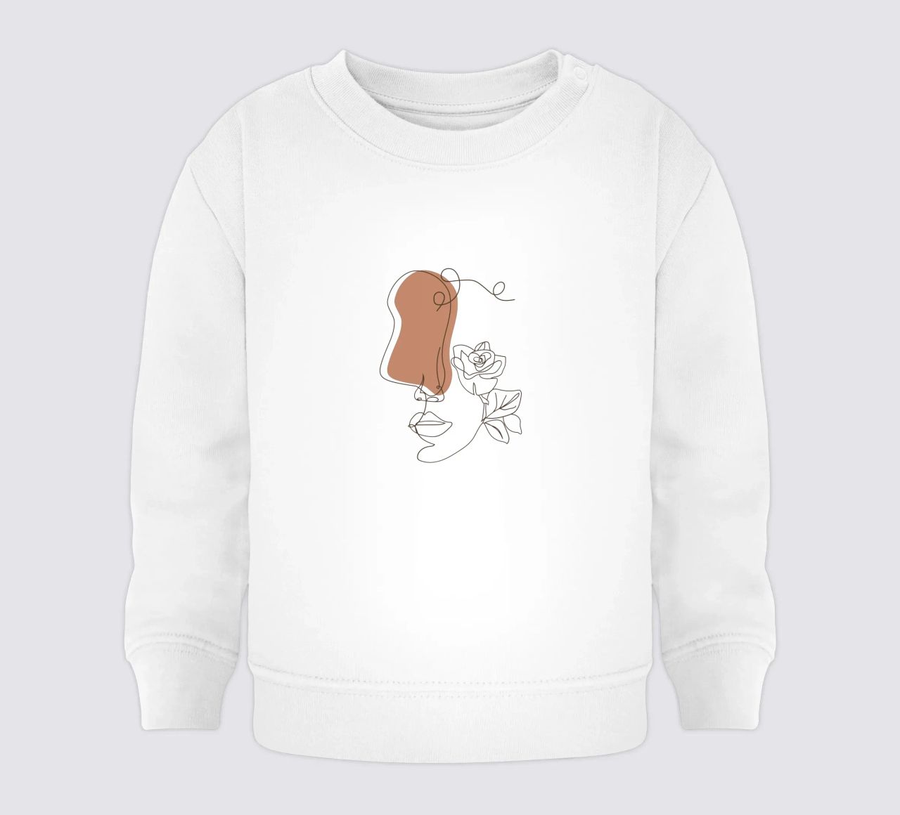 Semplice donna boho minimalista e fiori felpa neonato da YSV MINIMALIST