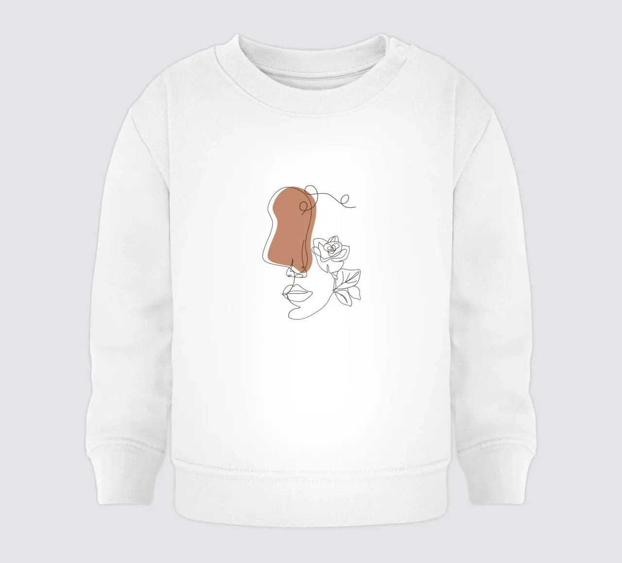 Semplice donna boho minimalista e fiori felpa neonato da YSV MINIMALIST
