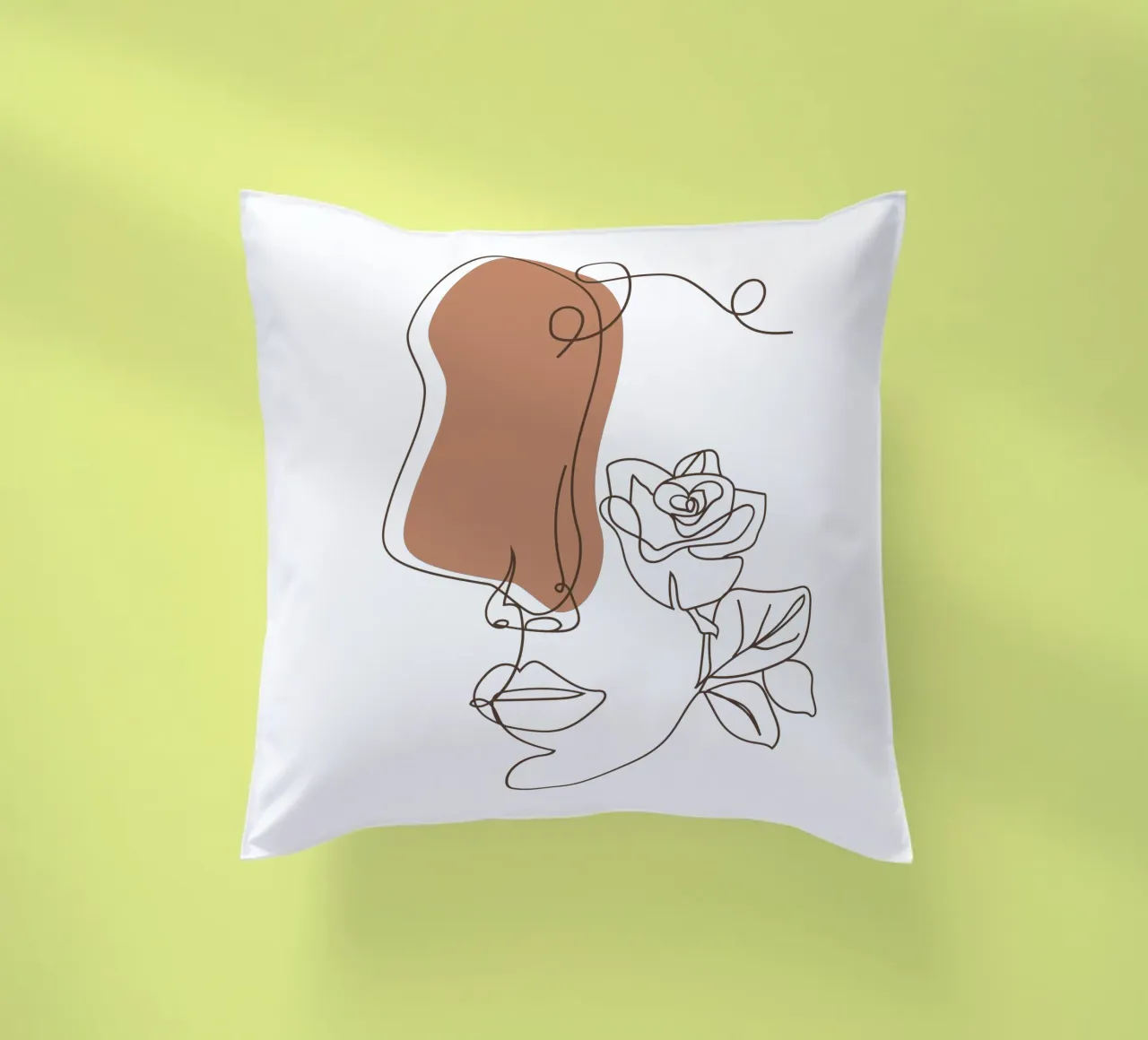 Semplice donna boho minimalista e fiori cuscino da YSV MINIMALIST