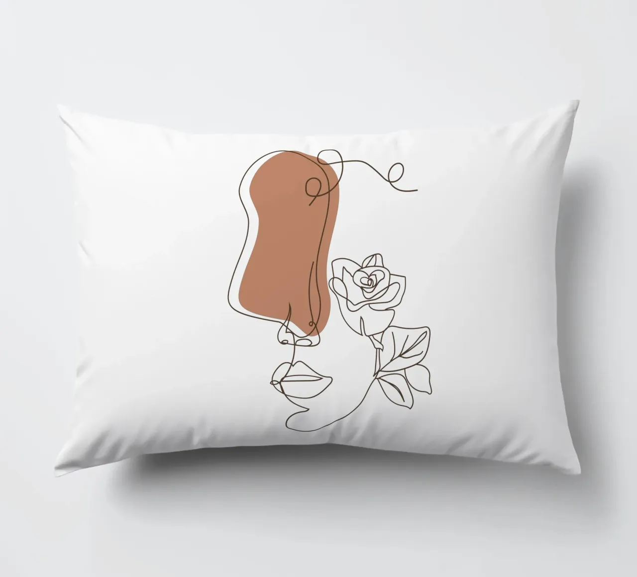 Semplice donna boho minimalista e fiori cuscino da YSV MINIMALIST