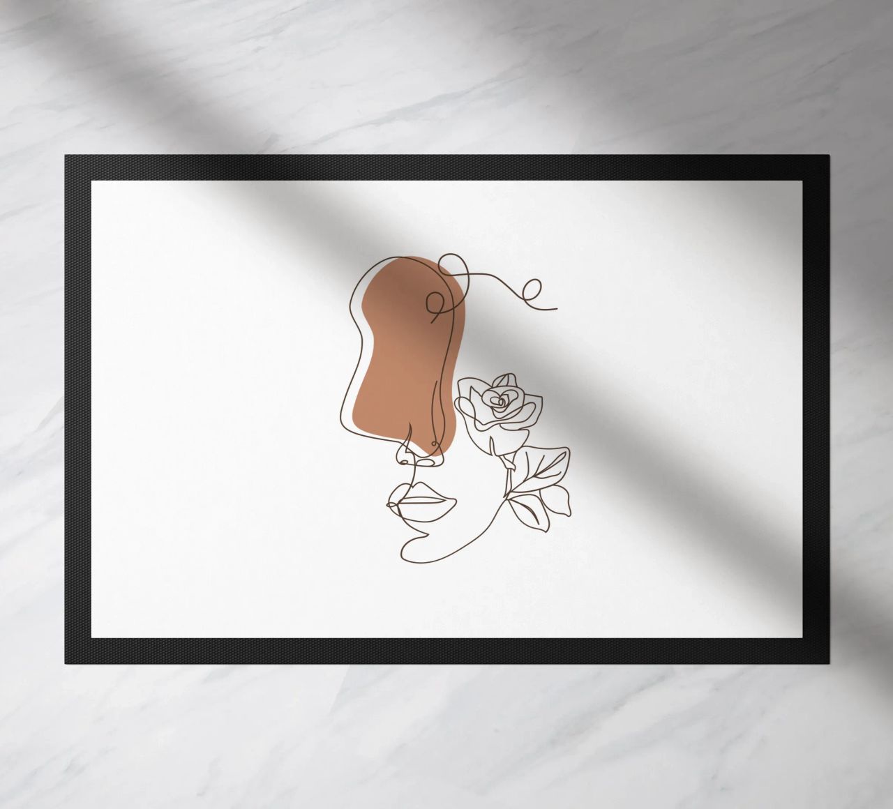 Semplice donna boho minimalista e fiori zerbino da YSV MINIMALIST