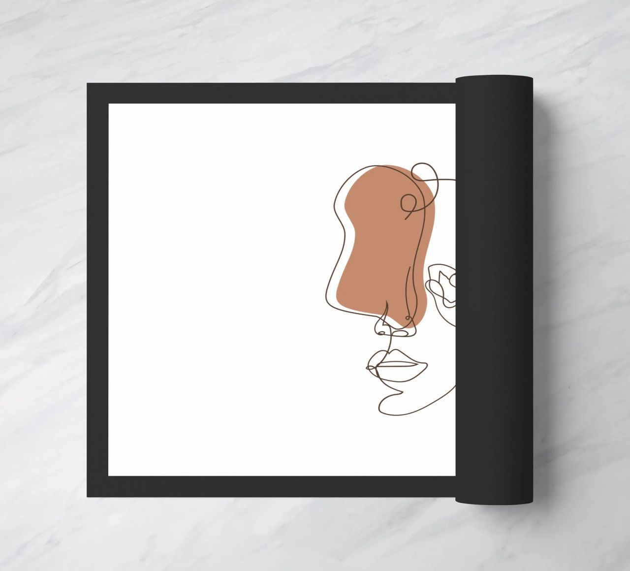 Semplice donna boho minimalista e fiori zerbino da YSV MINIMALIST