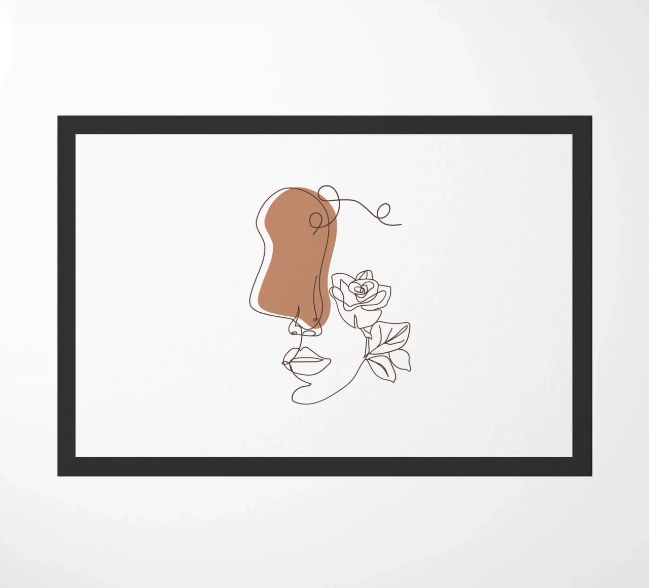 Semplice donna boho minimalista e fiori zerbino da YSV MINIMALIST