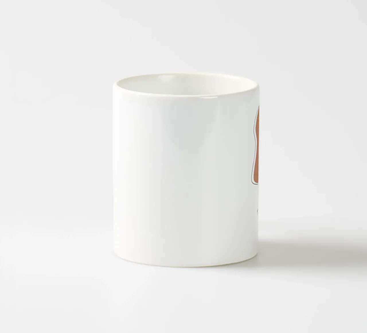 Semplice donna boho minimalista e fiori tazza in ceramica da YSV MINIMALIST