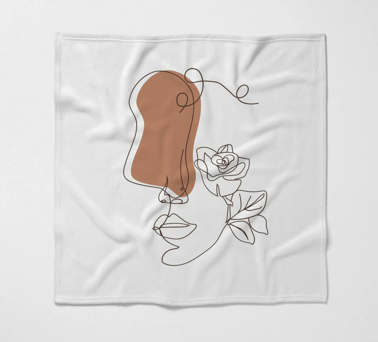 Semplice donna boho minimalista e fiori coperta in pile da YSV MINIMALIST