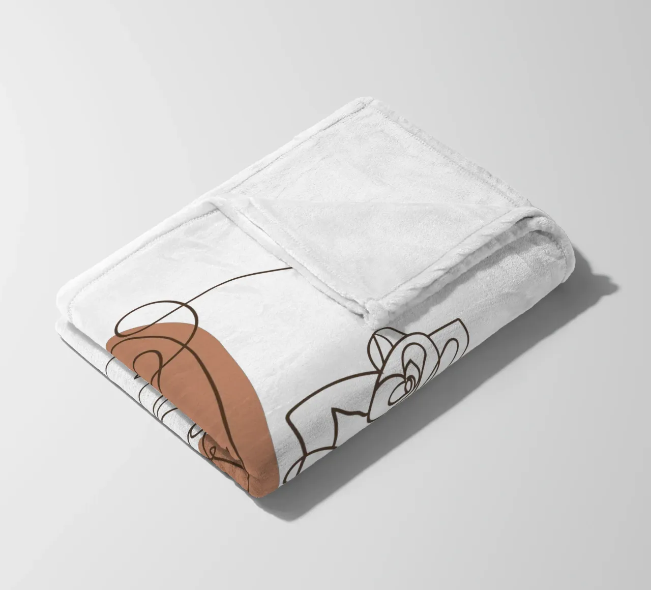 Semplice donna boho minimalista e fiori coperta in pile da YSV MINIMALIST