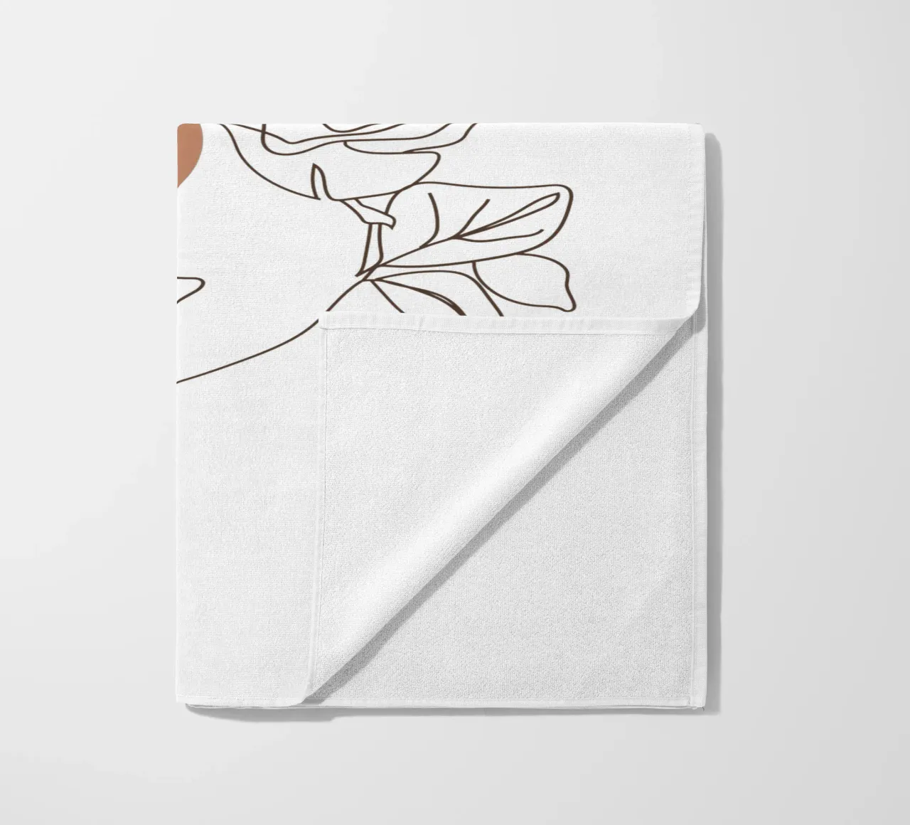 Semplice donna boho minimalista e fiori telo mare da YSV MINIMALIST