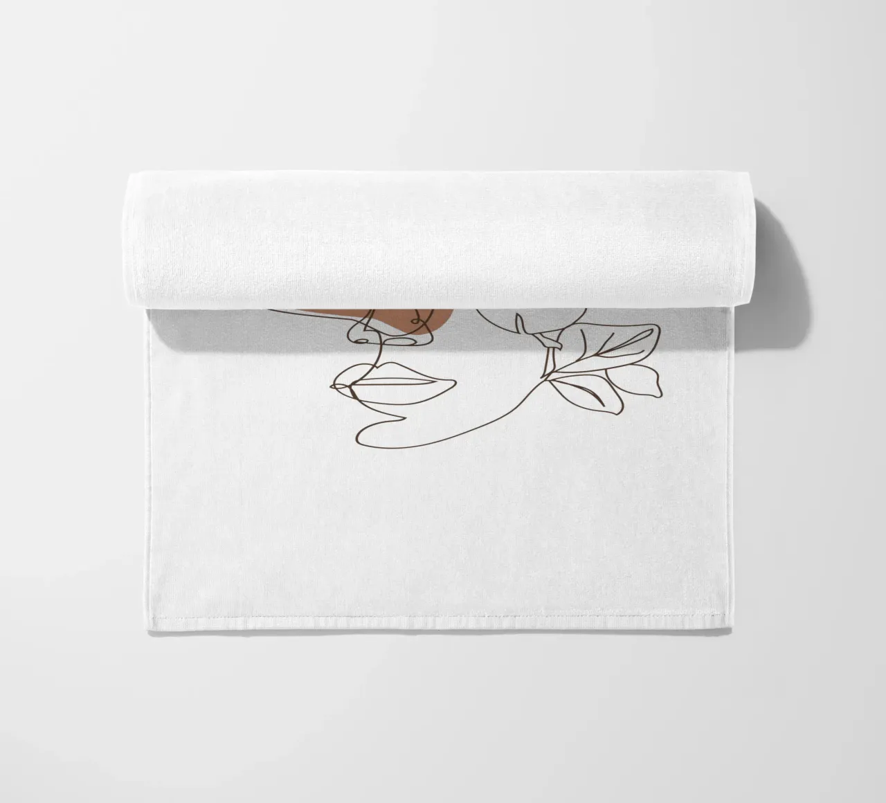 Semplice donna boho minimalista e fiori telo mare da YSV MINIMALIST