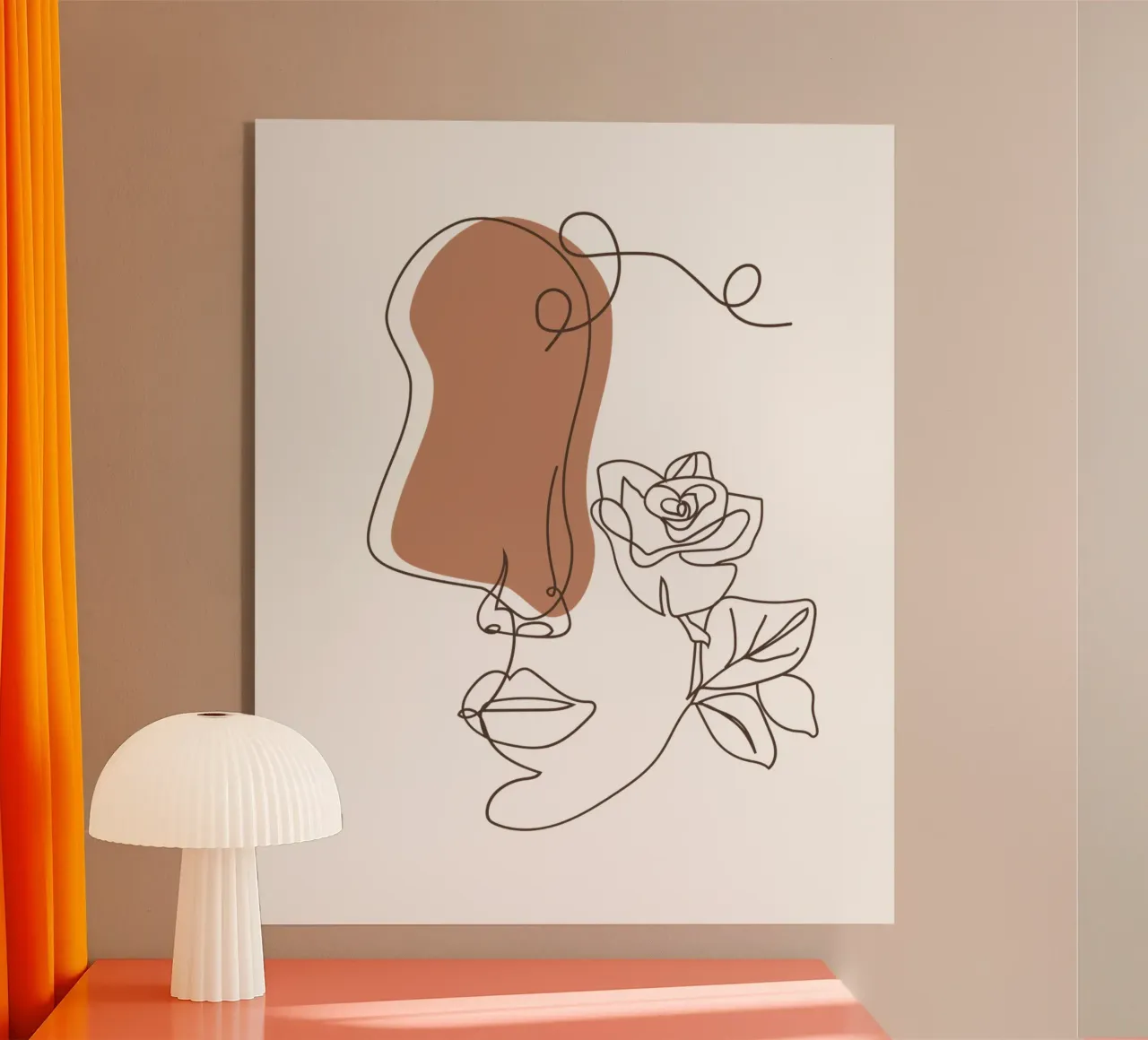 Semplice donna boho minimalista e fiori plexiglass da YSV MINIMALIST