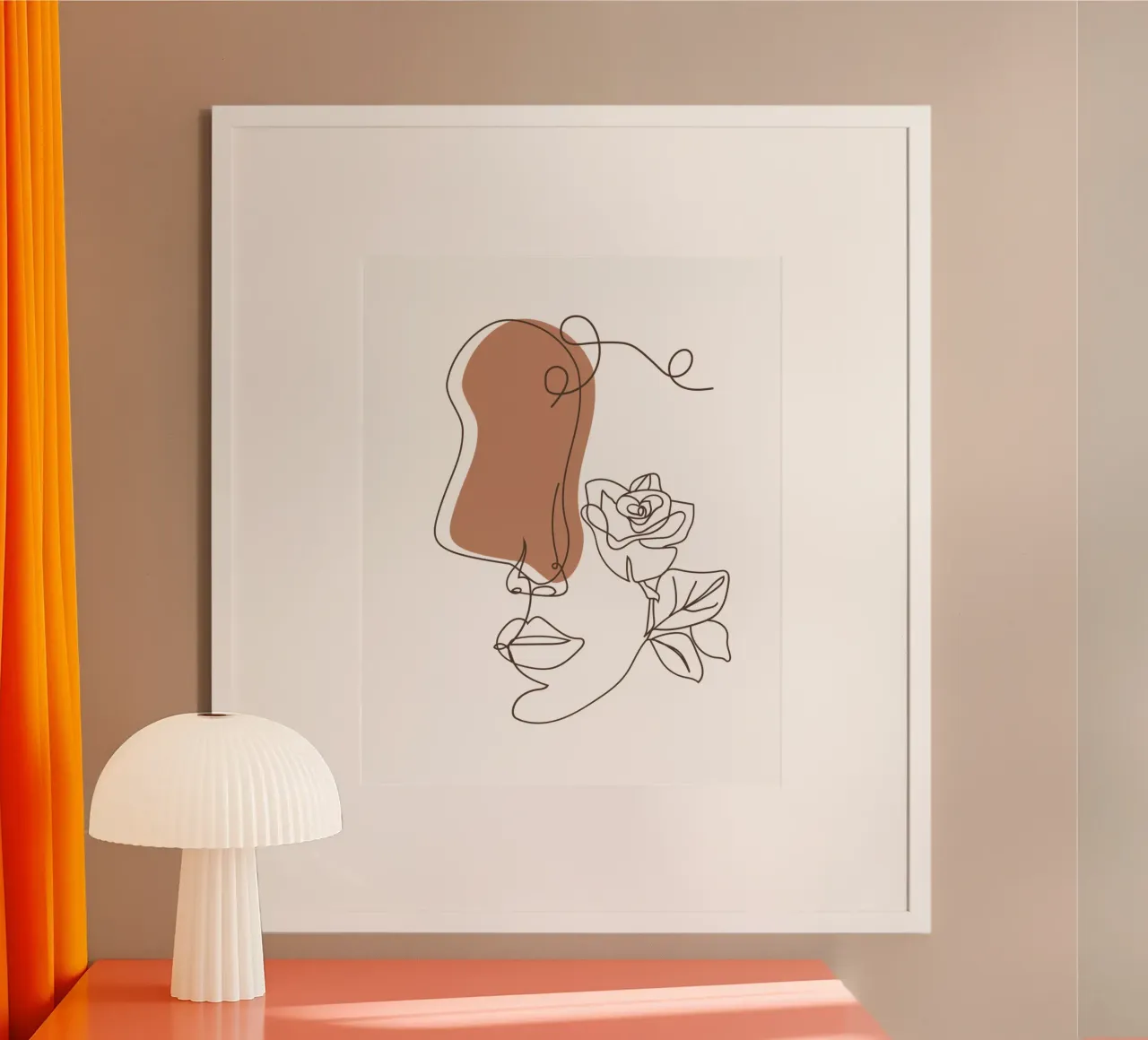 Semplice donna boho minimalista e fiori carta hahnemühle da YSV MINIMALIST