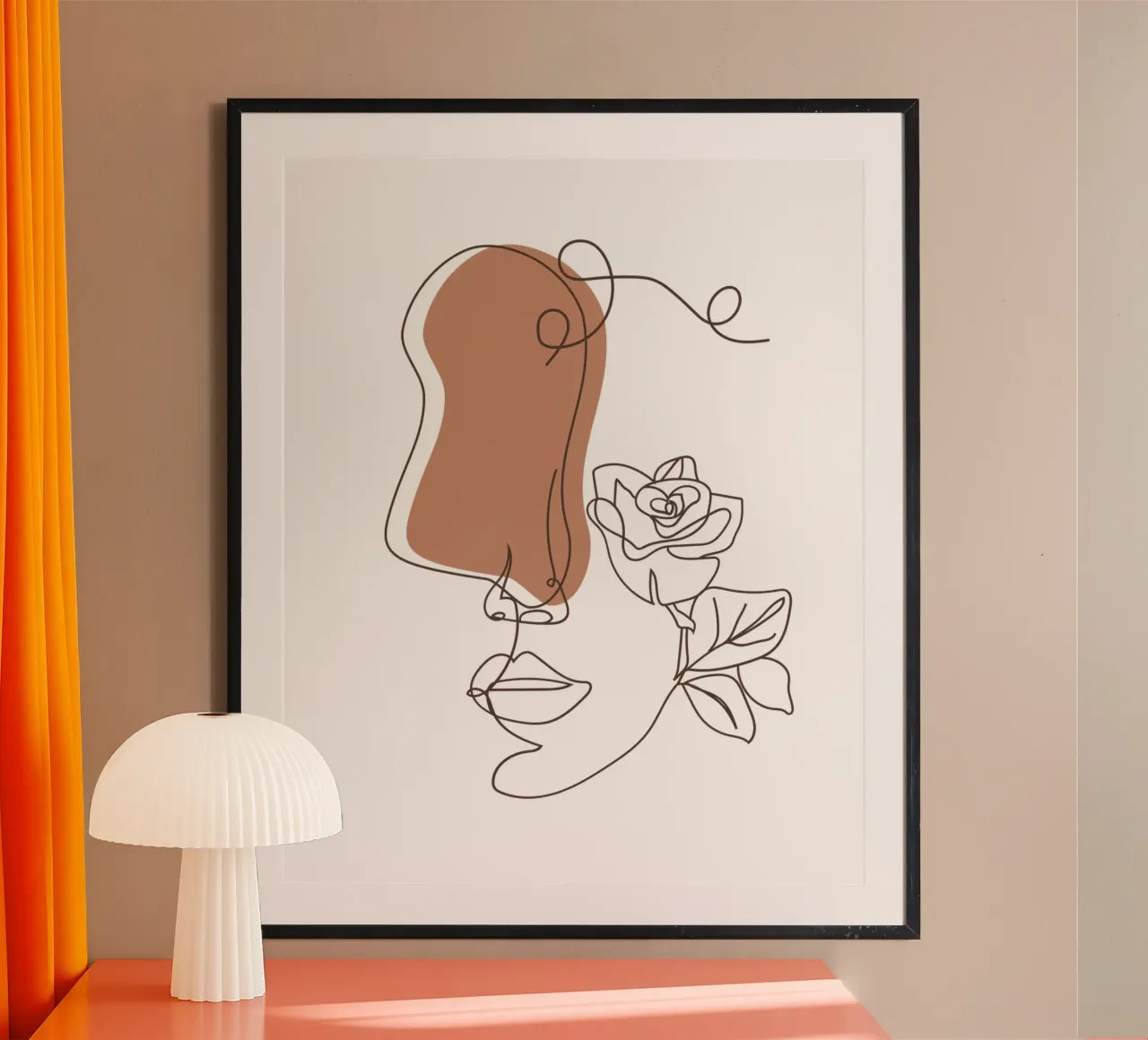 Semplice donna boho minimalista e fiori carta hahnemühle da YSV MINIMALIST