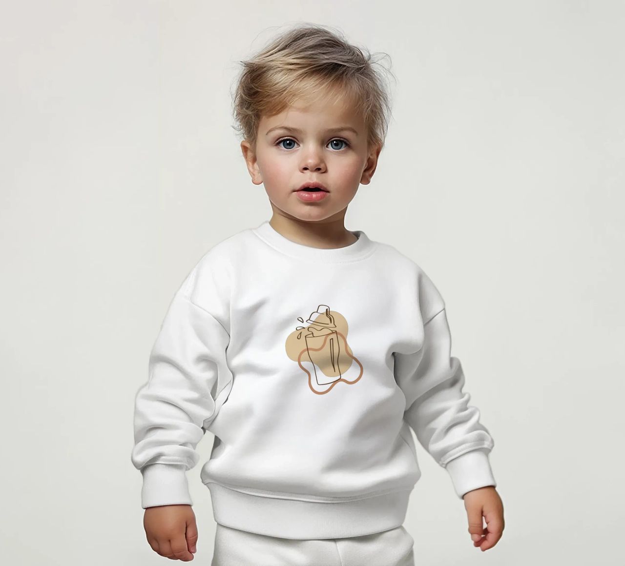 Semplice bevanda boho minimalista felpa neonato da YSV MINIMALIST