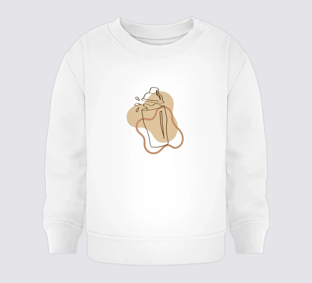 Simple minimalist boho drink baby sweatshirt by YSV MINIMALIST