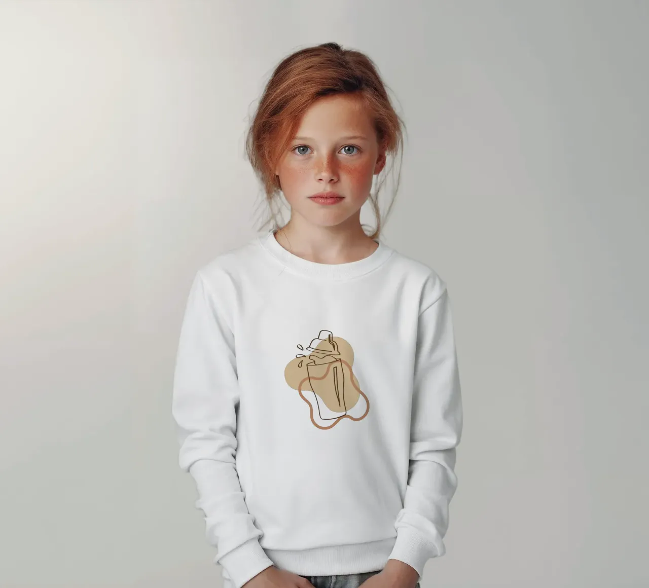 Semplice bevanda boho minimalista felpa bambino da YSV MINIMALIST